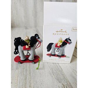 Hallmark pony for Xmas 2011 new gray bear ornament horse Xmas tree